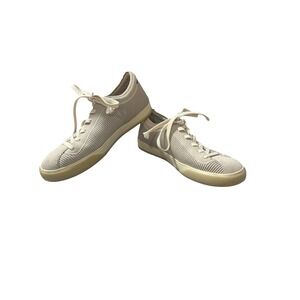 Rothy's Grey Knit Lace-Up Sneakers, Size 9